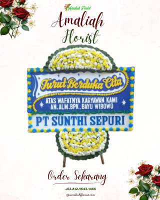 Papan Bunga Duka di Pangandaran