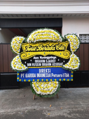 Papan Bunga Duka di Pangandaran