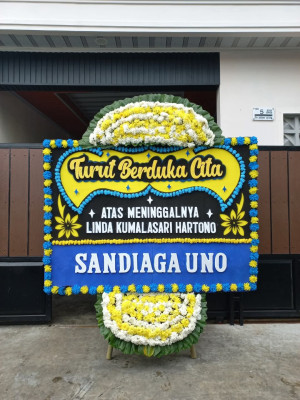 Papan Bunga Duka di Pangandaran